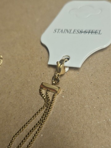 Armband rvs gold 3 0