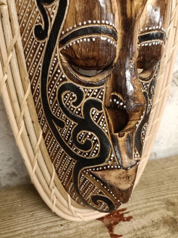 Masker afrikaans zwart bruin