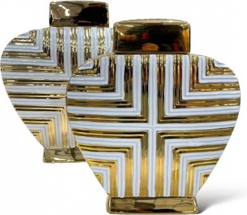 Pot goud wit klein 6