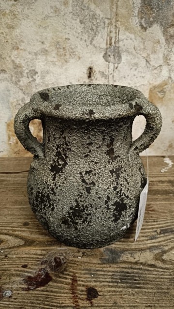 Pot steen 3 oor grijs 3