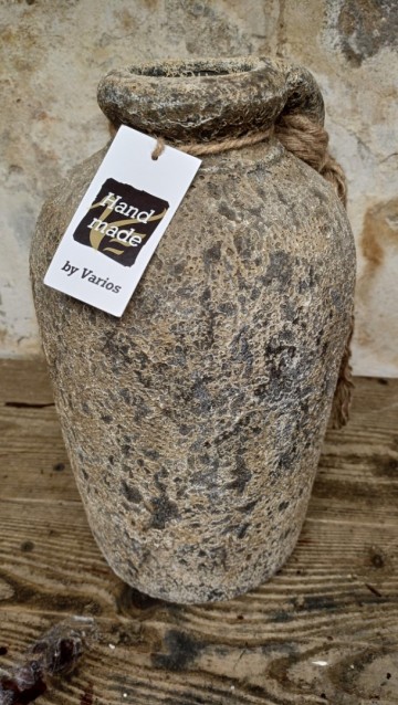Vaas steen met touw 2